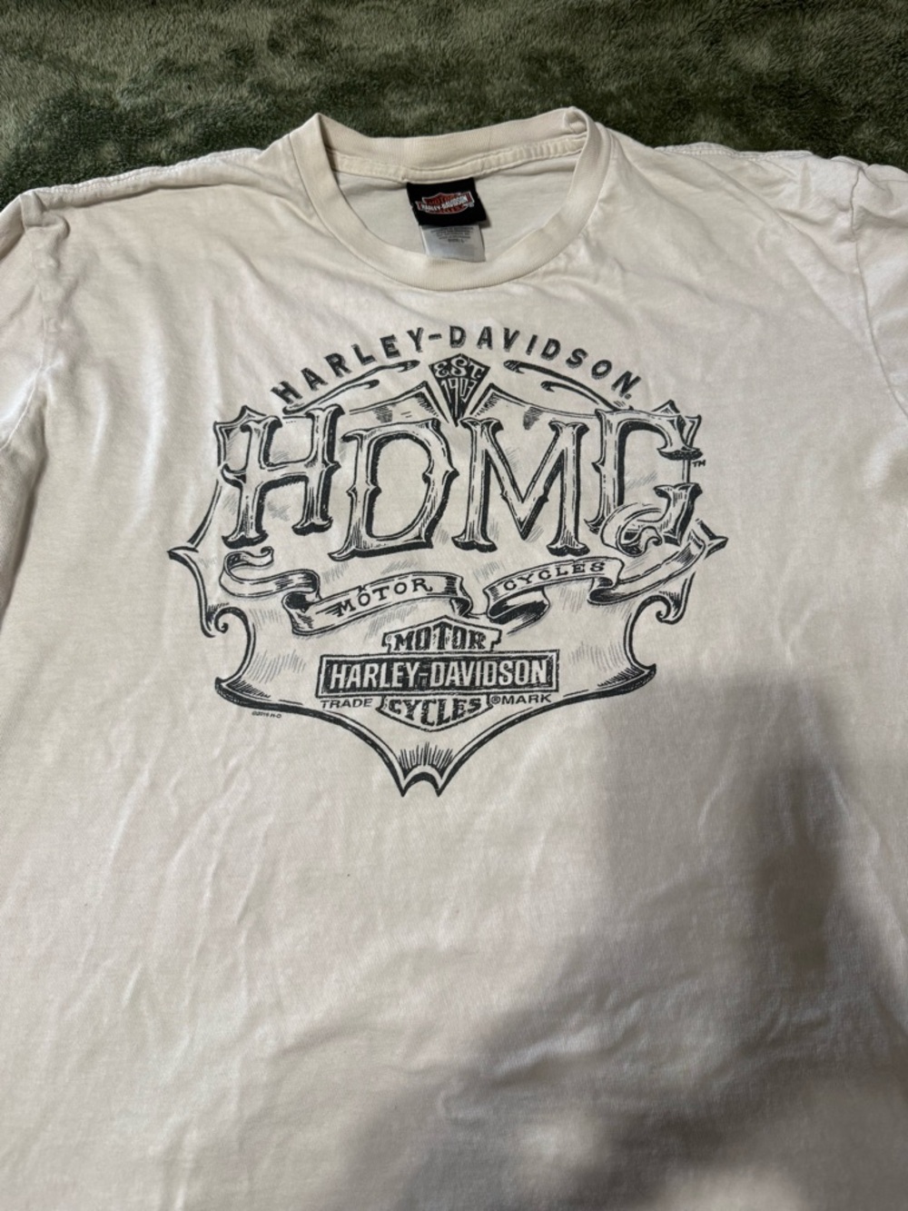 Harley-Davidson White HDMC Logo long sleeve